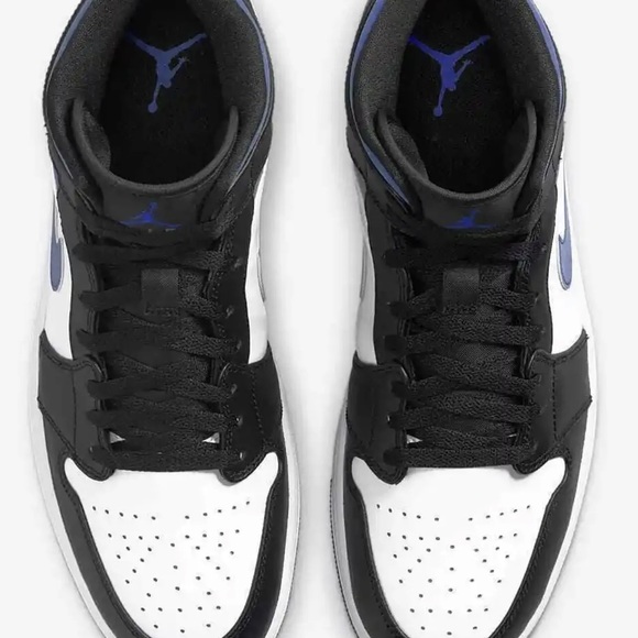 Nike Air Jordan 1 Mid White Racer Blue Black main image 6